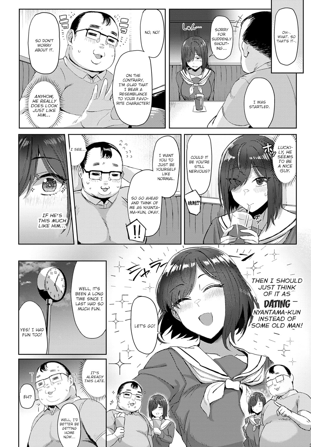 Hentai Manga Comic-Yo, Hitomi-chan Says She's Doing Sugar Dating to Roll Her Favorite Character-Read-4